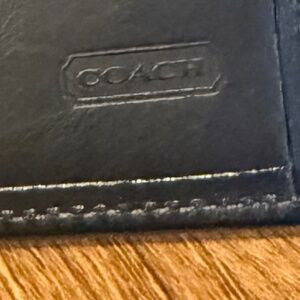 Coach checkbook cover vintage